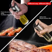 100ml Glass Oil Sprayer Dispenser Refillable Cooking Spray Bottle for Kitchen Use ( default, Standard ) HBX2 Product SKU : DE00L02746-DS-1 - Image 3