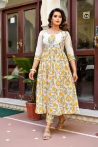 Women White Printed Pure Cotton Kurta, Pant And Dupatta Set ( white, S ) ALVAMIEMPIRE2 - Image 5