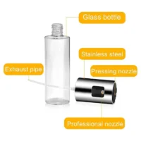 100ml Glass Oil Sprayer Dispenser Refillable Cooking Spray Bottle for Kitchen Use ( default, Standard ) HBX2 Product SKU : DE00L02746-DS-1 - Image 5