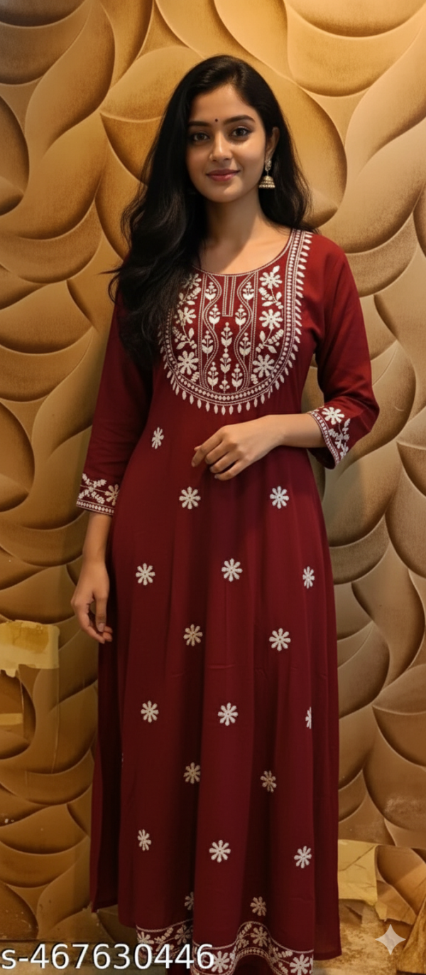 Straight Embroidered Kurta And Kurti For Women On Lowest Price Kurti  Casual Kurta For Women, Kurta ₹499  Free Delivery