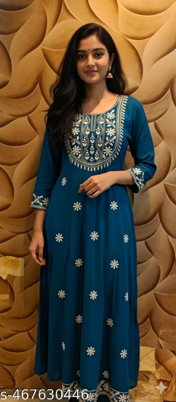 Straight Embroidered Kurta And Kurti For Women On Lowest Price Kurti  Casual Kurta For Women, Kurta ₹499  Free Delivery