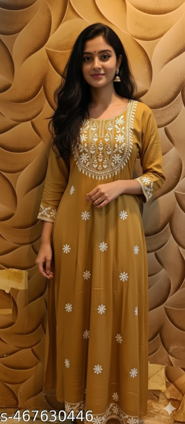 Straight Embroidered Kurta And Kurti For Women On Lowest Price Kurti  Casual Kurta For Women, Kurta ₹499  Free Delivery