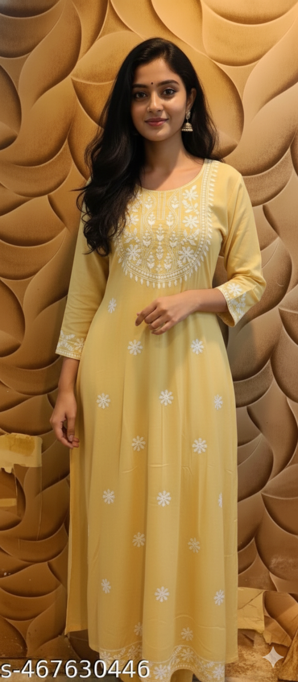 Straight Embroidered Kurta And Kurti For Women On Lowest Price Kurti  Casual Kurta For Women, Kurta ₹499  Free Delivery