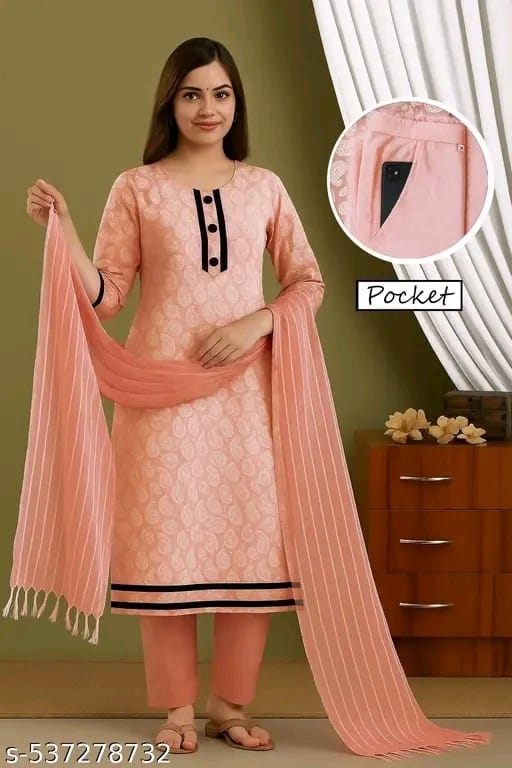 Cotton Kurti with Bottomwear- Under 500 - Flipstock.Store