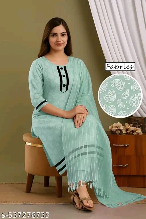 Cotton Kurti with Bottomwear Flipstock"