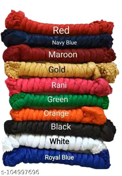 Cotton blend duppata pack of 10 colours