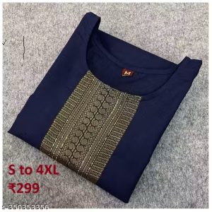 Women Cotton Slub Straight Kurti Women || Cotton Slub Kurta Set for Women || Casual Kurta Set || Occasional || Festival || Indian Straight Kurti