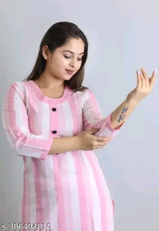 Aagyeyi Alluring Women Kurta Sets Fabric: Khadi Cotton