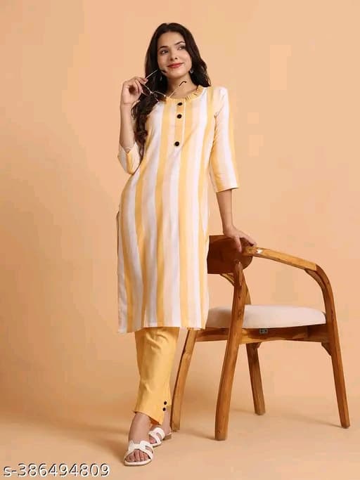 Aagyeyi Alluring Women Kurta Sets Fabric: Khadi Cotton