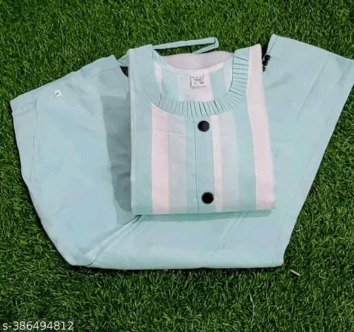 Aagyeyi Alluring Women Kurta Sets Fabric: Khadi Cotton