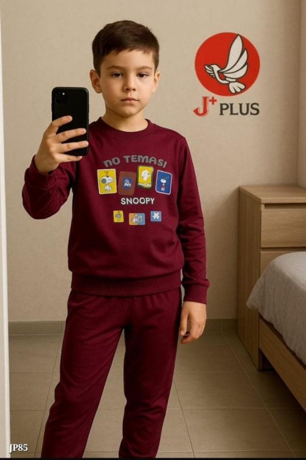 Catalog Name: *Boys Full Sleeve Night Suit Set – Soft Lycra, Multiple Sizes*  Comfy full sleeve night suit set for boys, made from soft lycra. Available in many sizes for boys from 3 years to 13 years. Perfect for bedtime and lounging at home. Keeps your child cozy through