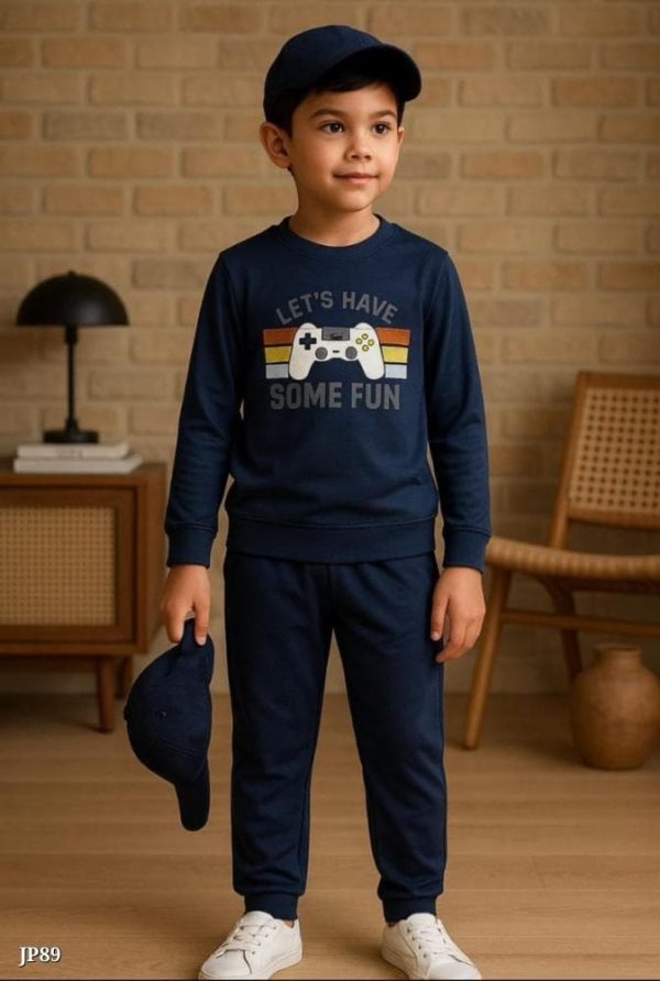 Catalog Name: *Boys Full Sleeve Night Suit Set – Soft Lycra, Multiple Sizes*  Comfy full sleeve night suit set for boys, made from soft lycra. Available in many sizes for boys from 3 years to 13 years. Perfect for bedtime and lounging at home. Keeps your child cozy through