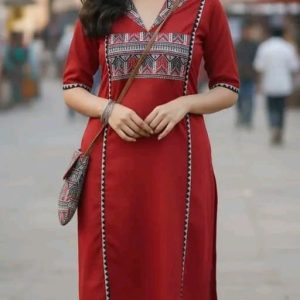 Jivika Sensational Kurtis Cotton Three Quarter Sleeves