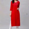 WhatsApp Image 2025-12-28 at 7.54.07 PM (2) Trendy Pretty Kurtis Cotton, Viscose Rayon , Three Quarter Sleeves