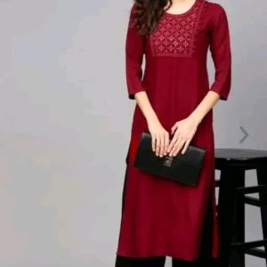 Trendy Pretty Kurtis Cotton, Viscose Rayon , Three Quarter Sleeves