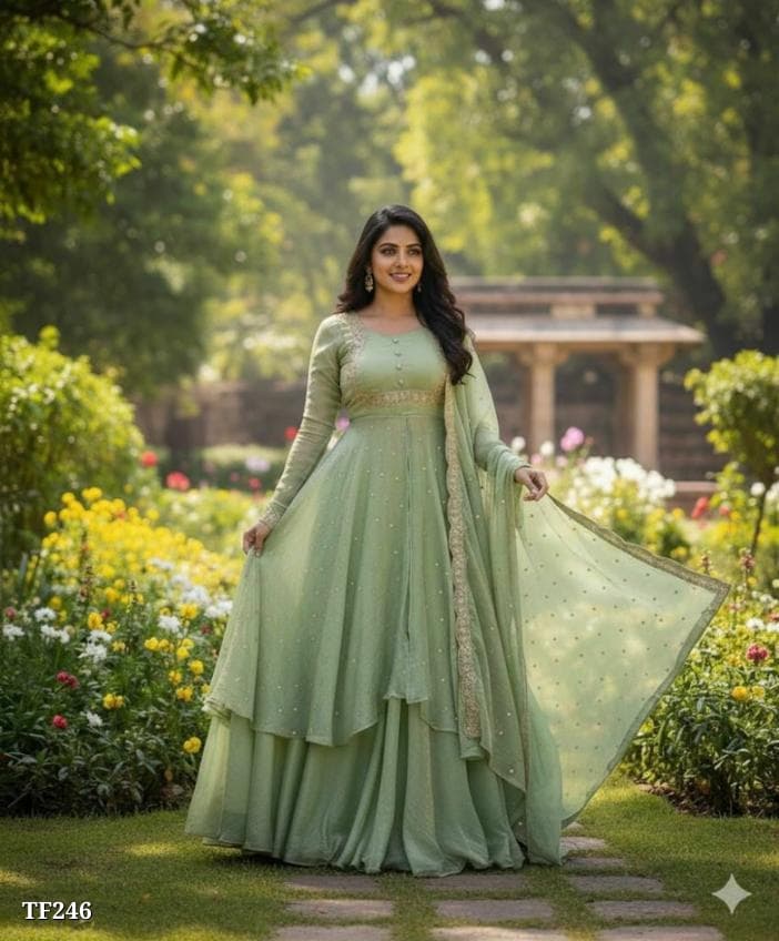 Indowestern Anarkali Suit Flipstock Kerala