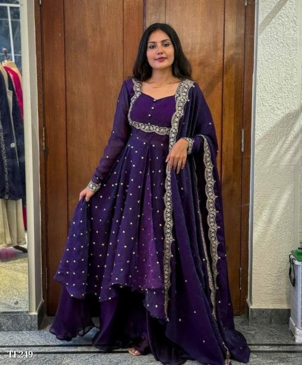 New Party Wear Indowestern Anarkali Suit