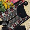 Slub Cotton Embroidered Kurta Set With Printed Dupatta